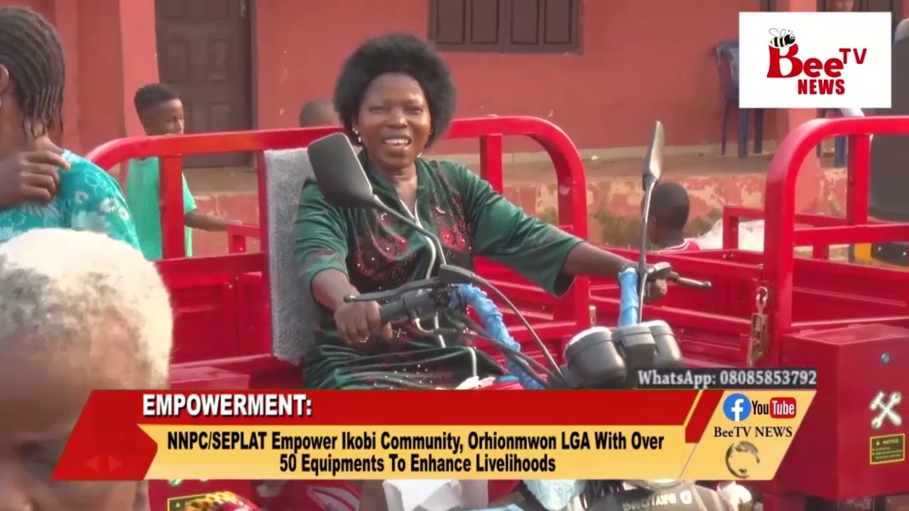 NNPC/SEPLAT Empower Ikobi Community, Orhionmwon LGA With Over 50 Equipments To Enhance Livelihoods.