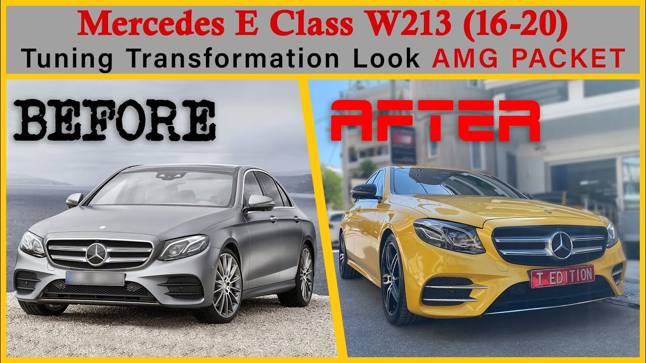 Mercedes E class w213 retrofit to AMG Packet Complete body kit by Tolias Edition