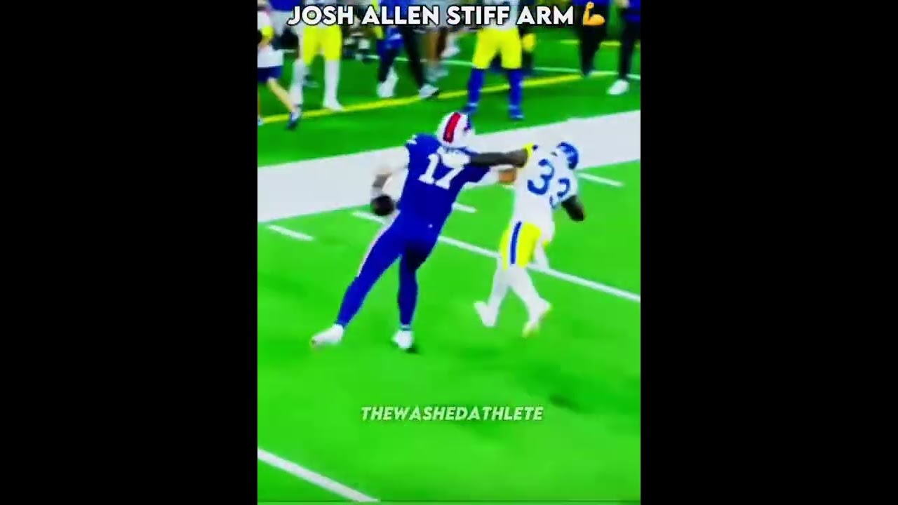 JOSH ALLEN STIFF ARM
