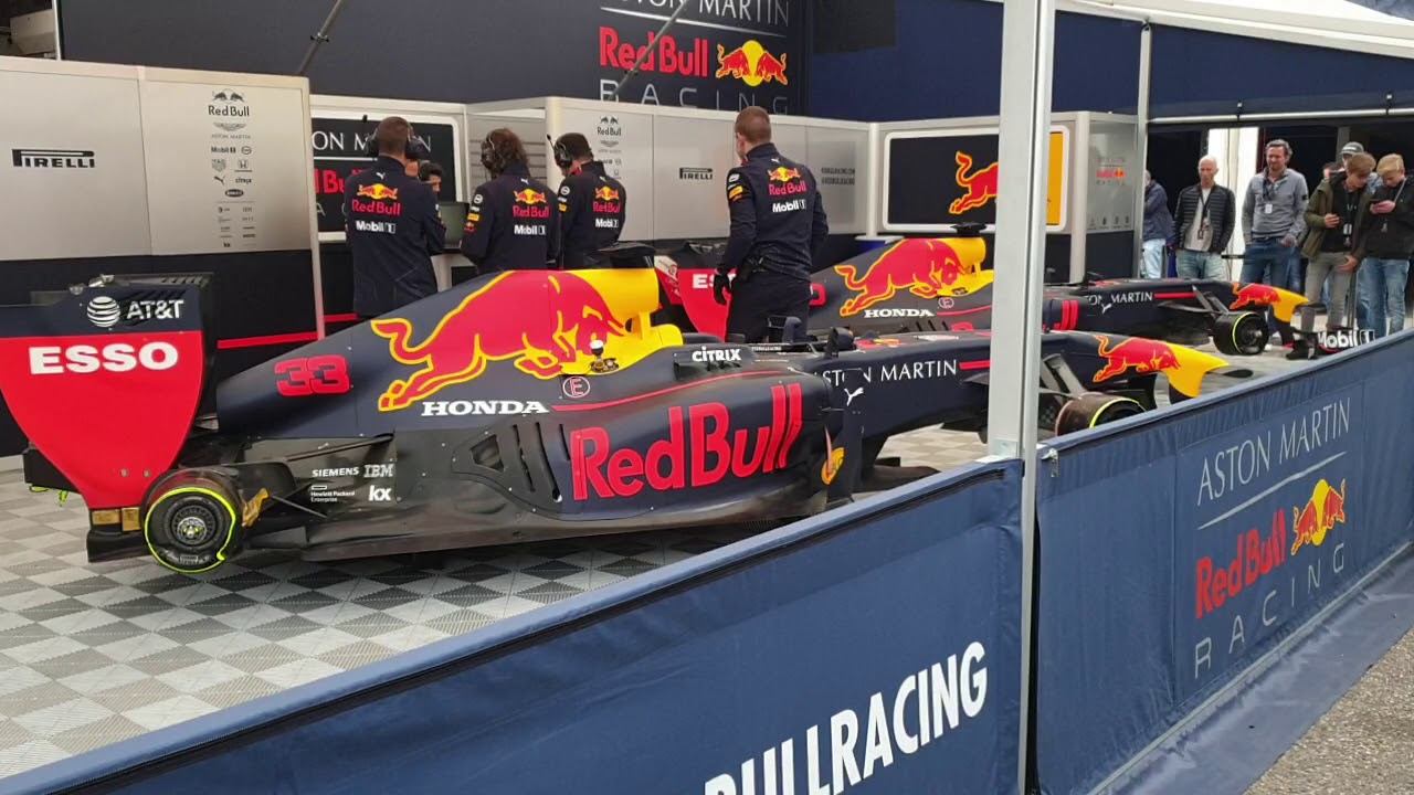 Red Bull F1 V8 engine warm up 2019