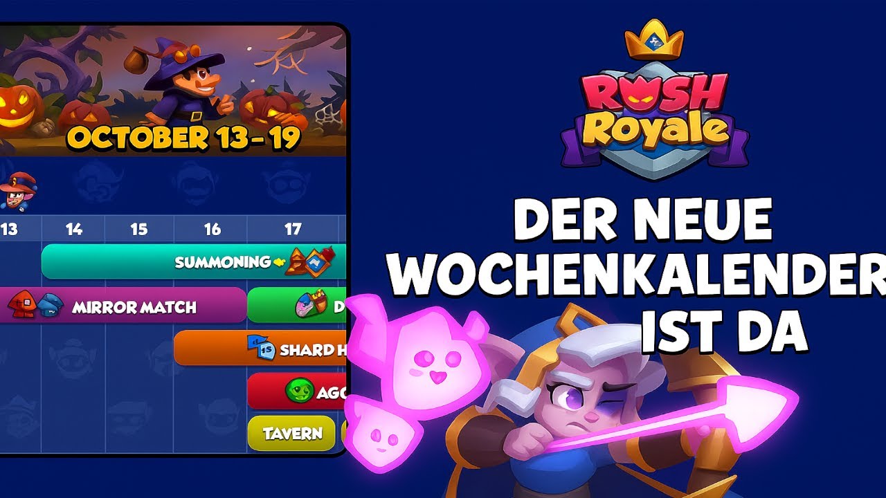 DER NEUE WOCHENKALENDER IST DA! 🌟 Star & Fraktion der Woche – Waldläuferin FAIL😩 Rush Royale Deutsch