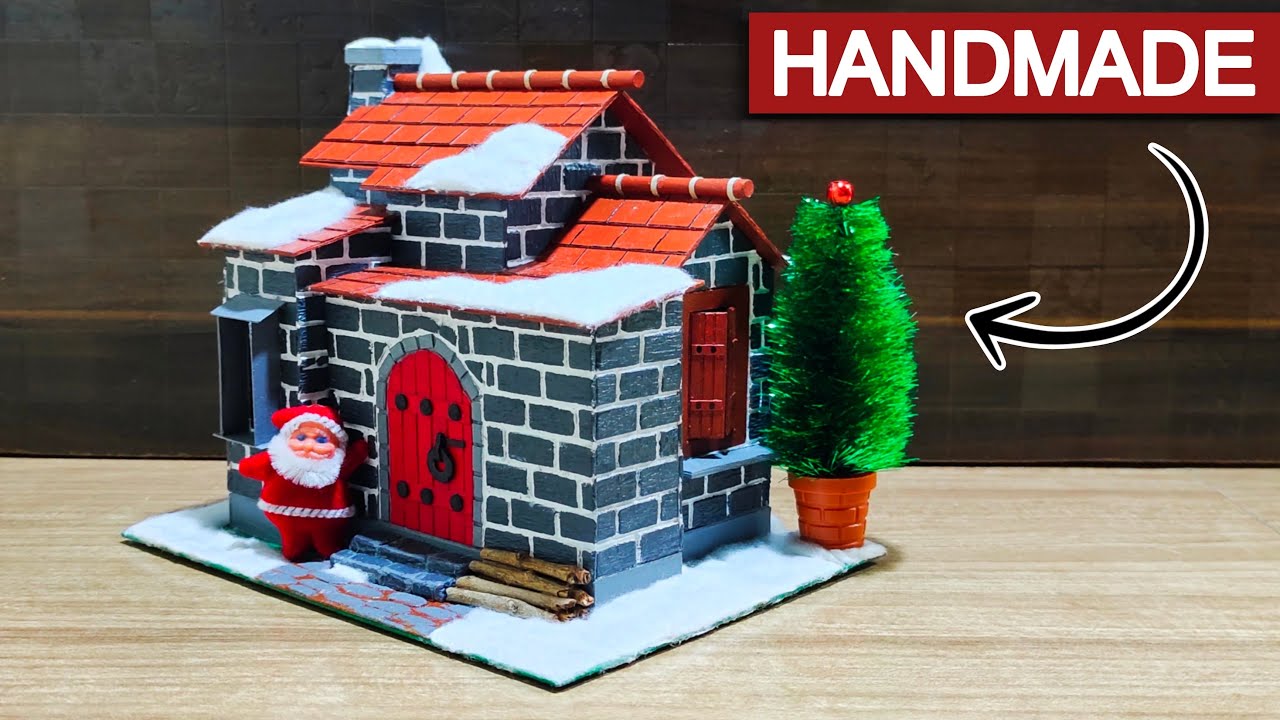 I Build a Cardboard Cozy Christmas House