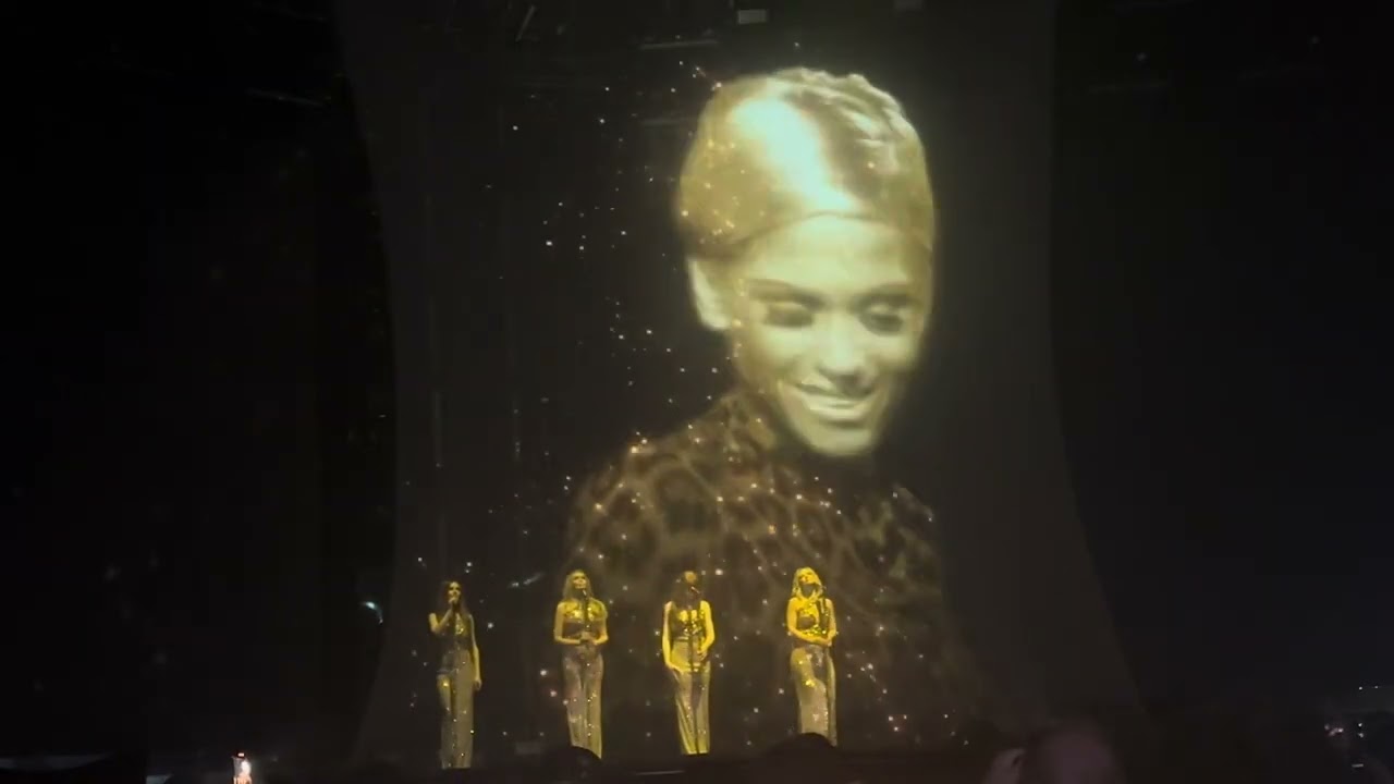 Girls Aloud the promise live in Dublin 3 arena Sarah tribute