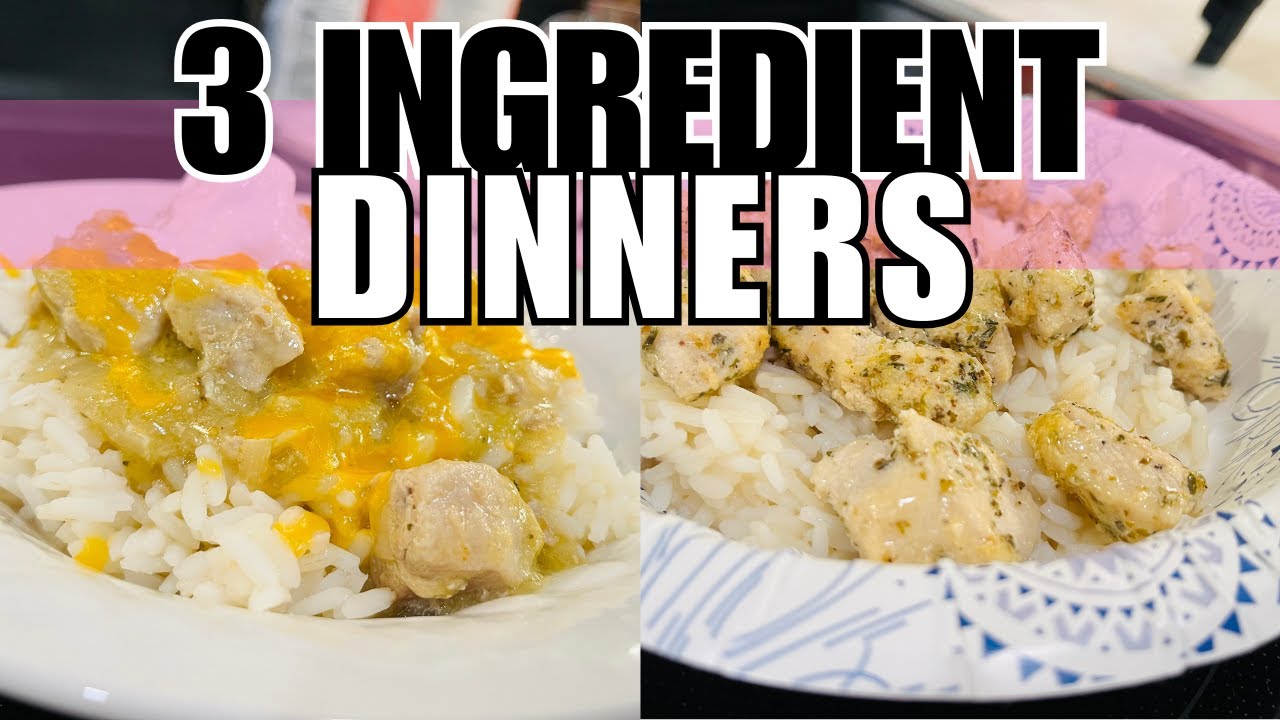 Easy 3-Ingredient Recipes | Simple, Budget-Friendly & Delicious Meals | Weekly Rotation Meals