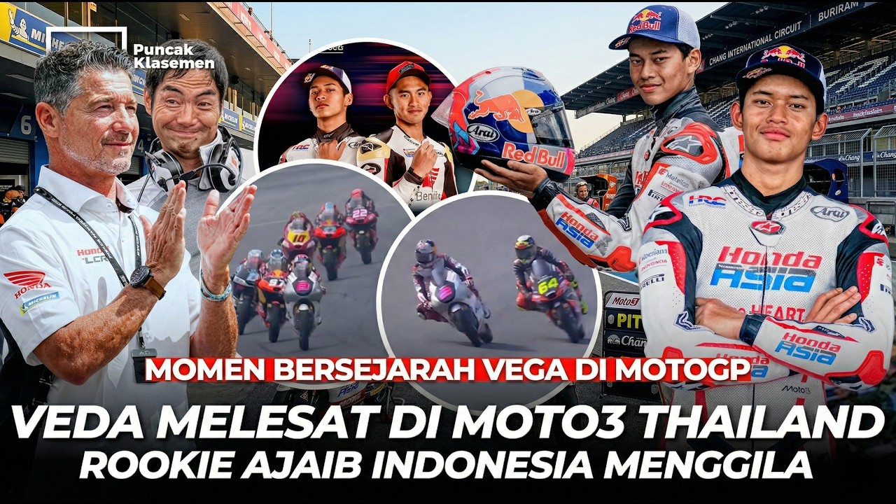 GEMPAR!! DARI P11 KE P2 DALAM 5 MENIT! MOMEN GILA VEDA DI BURIRAM!! VEGA BISA PODIUM!!