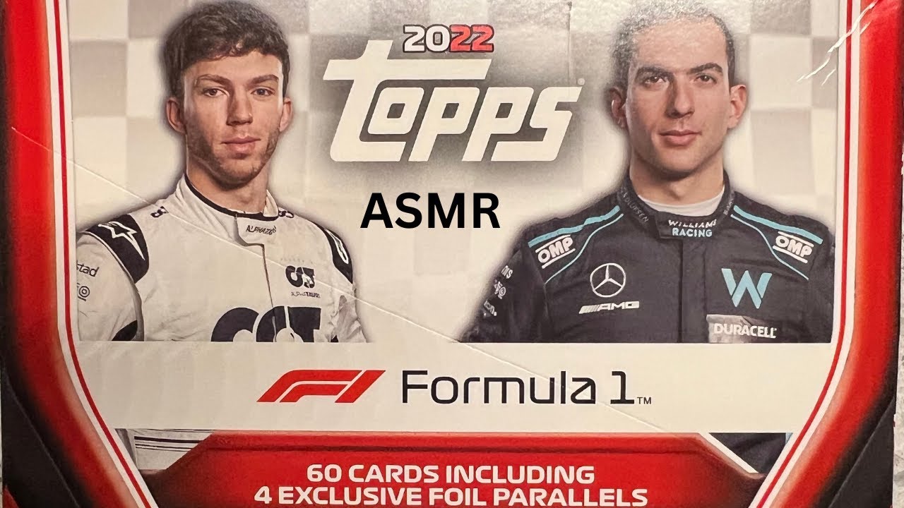 ASMR: 2022 Topps F1 Racing Cards / whisper / gum chewing / FUN!