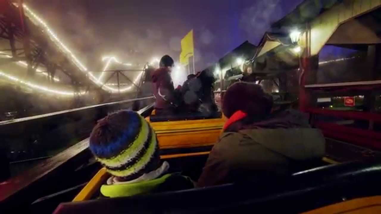 Linnanm&auml;en vuoristorata, valokarnevaalit 2014