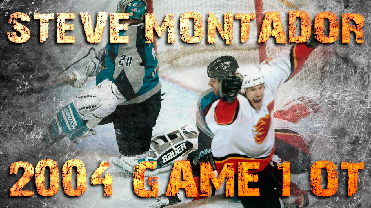 2004 Playoffs - Steve Montador OT goal in Game 1 vs San Jose