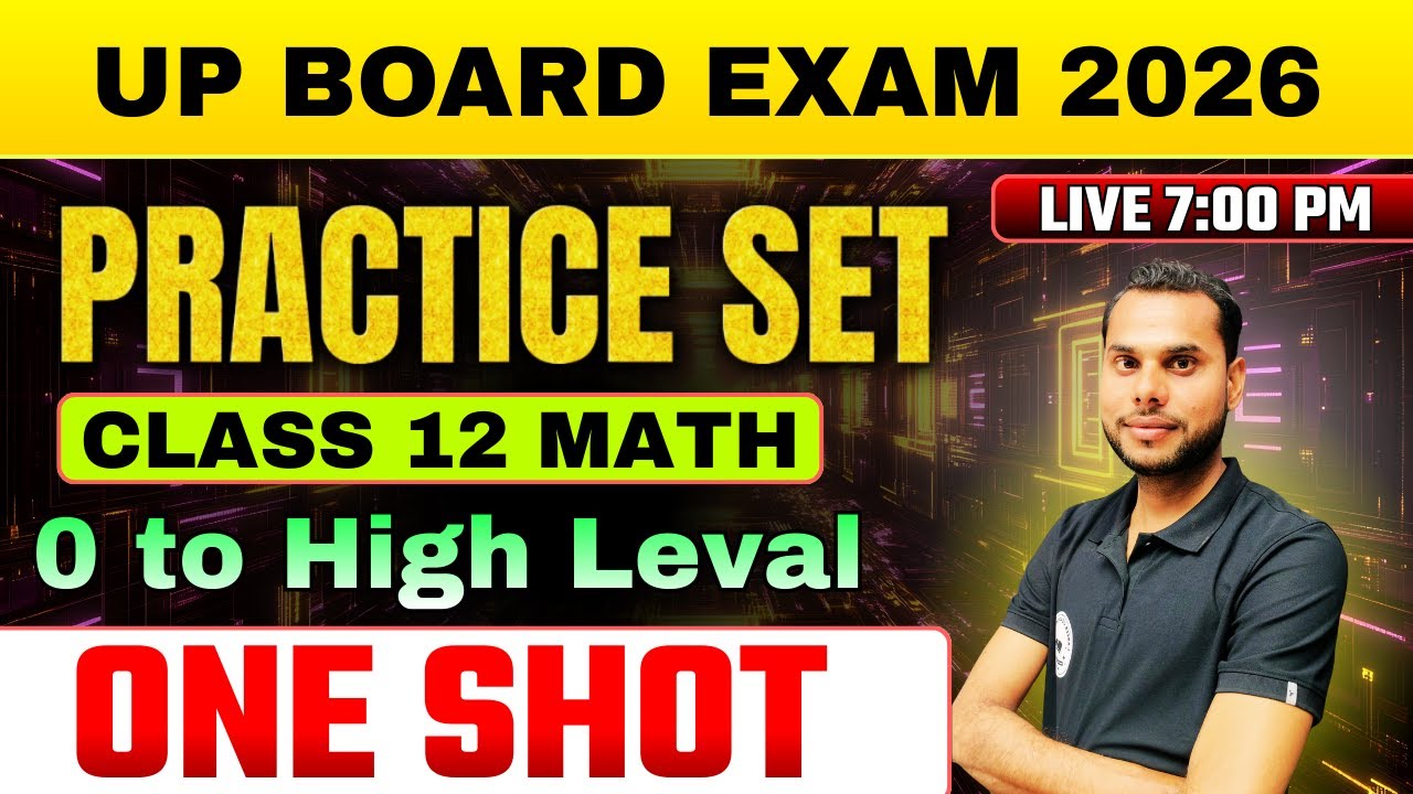 Class 12 Math One Shot | Complete Revision + Important Questions