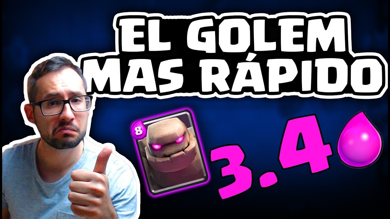 EL GOLEM MÁS RÁPIDO VIABLE PARA COPAS: ¡3.4 ELIXIR! | Malcaide Clash Royale