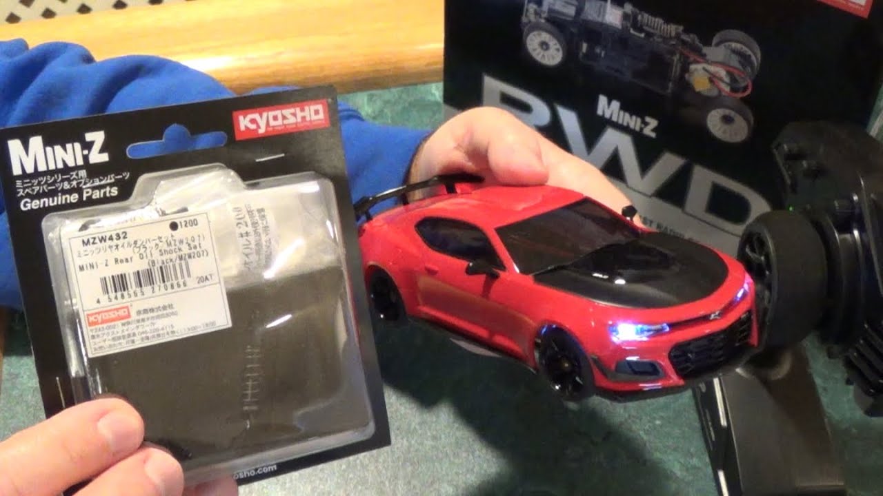 Kyosho Camaro Mini-Z Rear Oil Shock Set Install