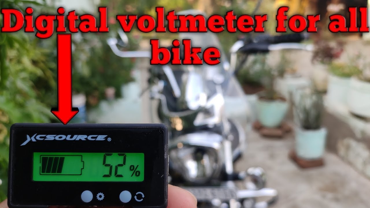 Voltmeter for bikes and scooty, battery capacity indicator
