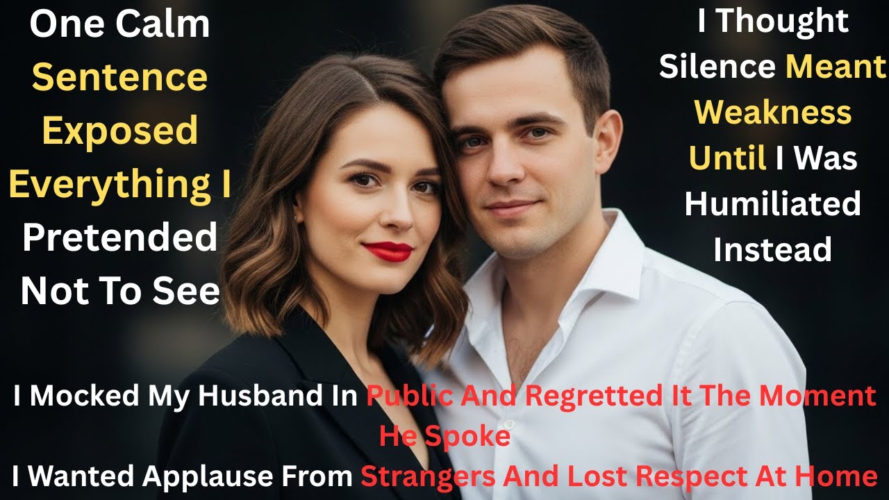 📕 Bad Wife's Confession: At The Party I Was Mocking & Taunting My Husband, But Suddenly He Said Such