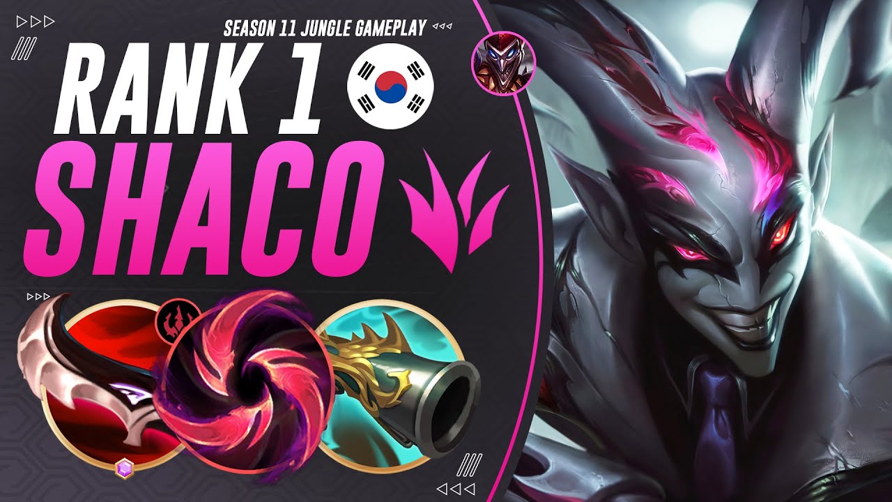 RANK 1 SHACO Jungle Shows The Dark Arts Of Tilt & Positioning To PUNISH Enemy Heretics! | S11 Guide