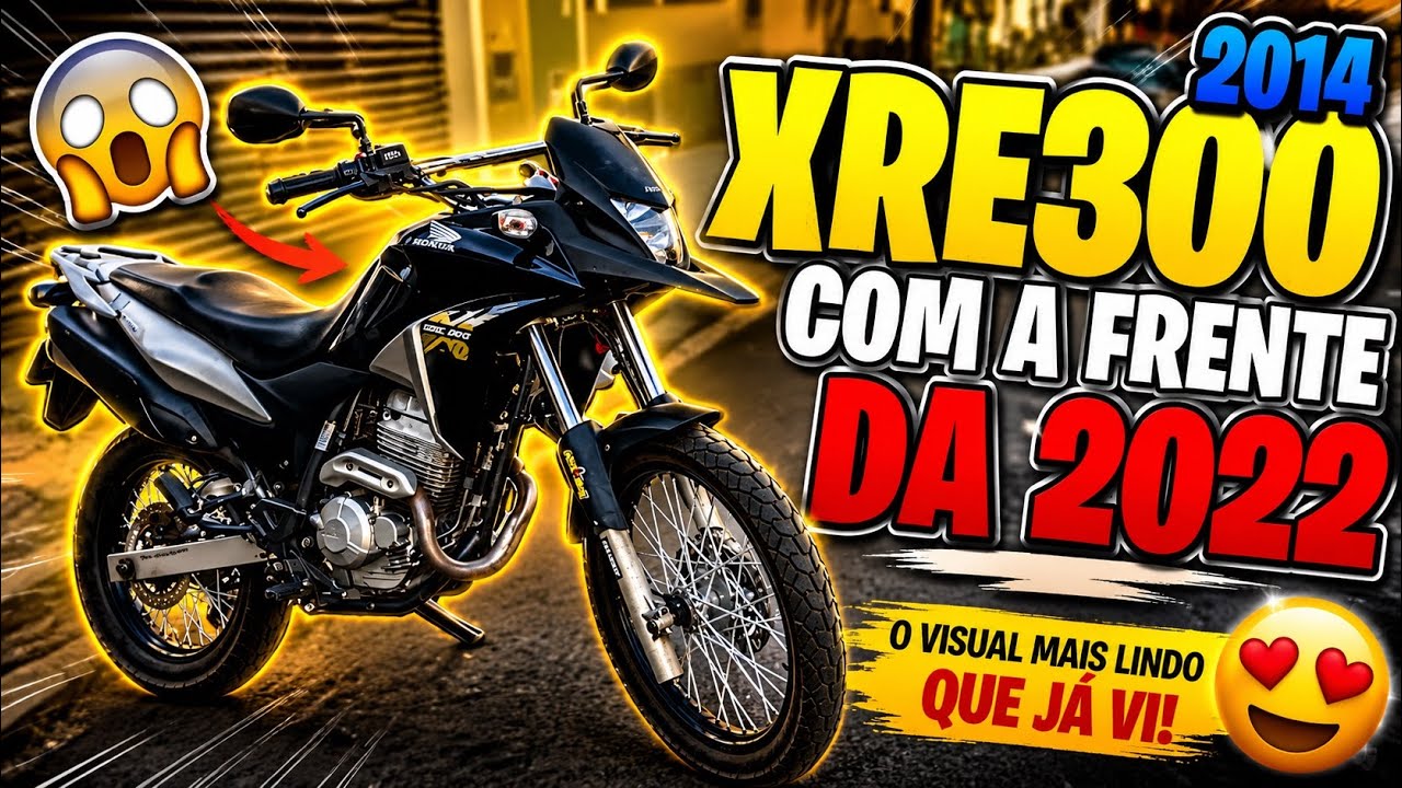 XRE300 com novo visual ( new look of my bike )
