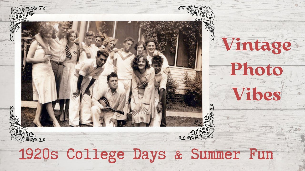 COLLEGE DAYS & SUMMER FUN 1920s- Vintage Photos
