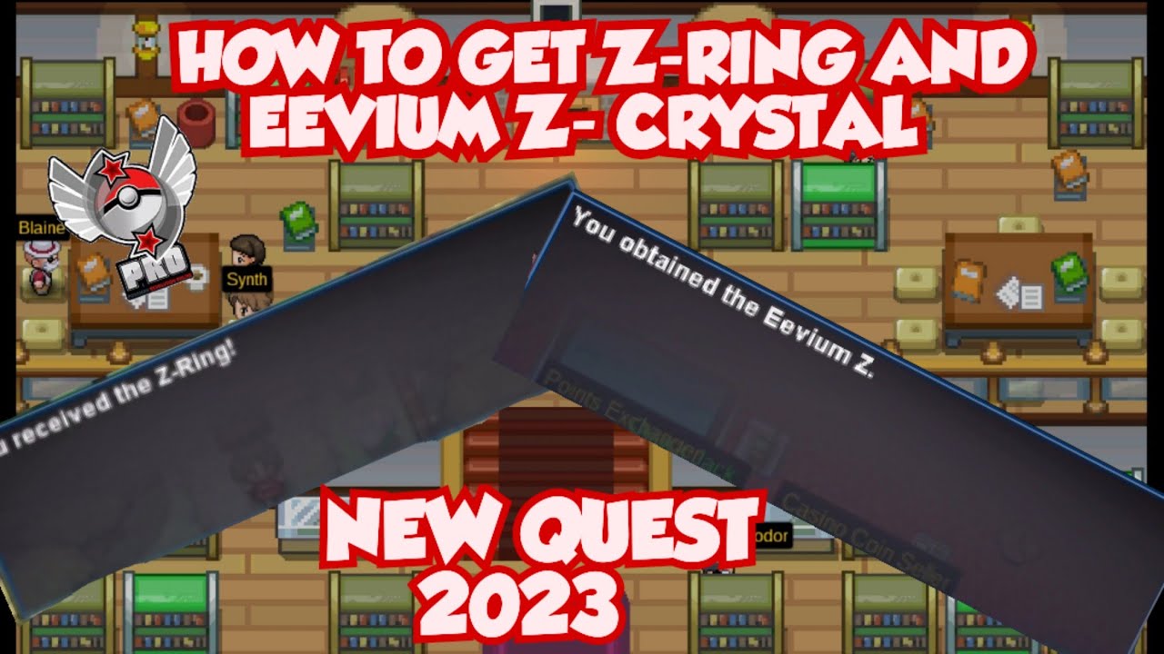 HOW TO GET Z-RING AND EEVIUM Z-CRYSTAL | Z-MOVES IN POKEMON REVOLUTION ONLINE
