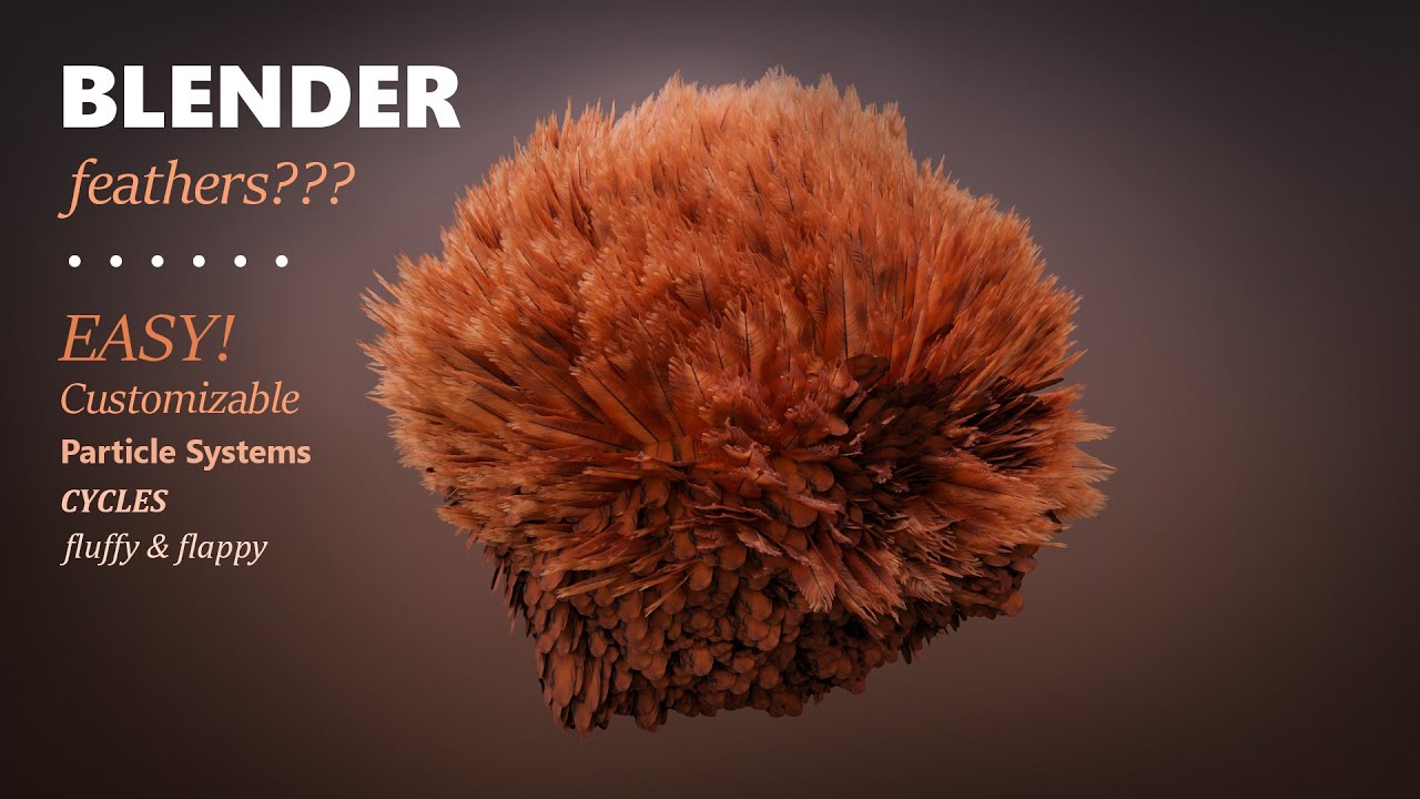 Самый простой способ создать перья в Blender!
