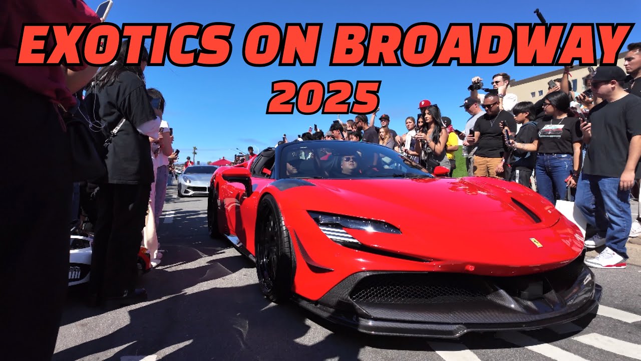 Exotics on Broadway 2025 | INSANE Supercars Take Over Monterey Car Week