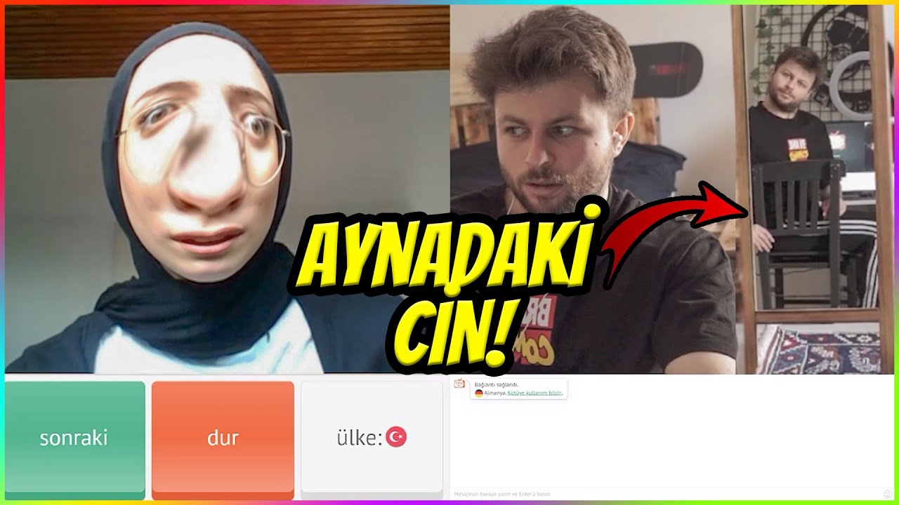 OMEGLE KORKU ( AYNADA CİN VAR ) PARANORMAL DEMON PRANK