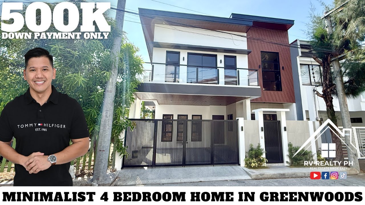 SOLD: House Tour 52: Minimalist 4 Bedroom Home in Greenwoods! ‼️₱500K DOWN PAYMENT ONLY‼️