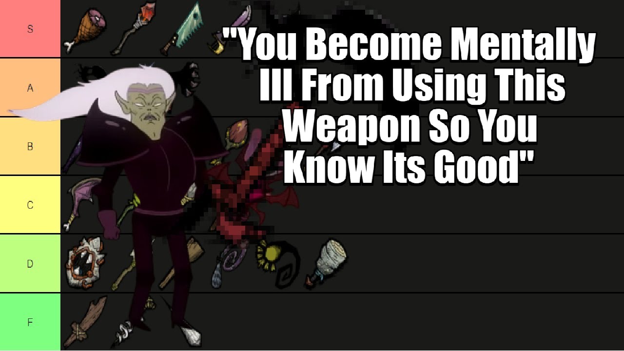 Dont Starve OP MELEE WEAPONS TIER LIST