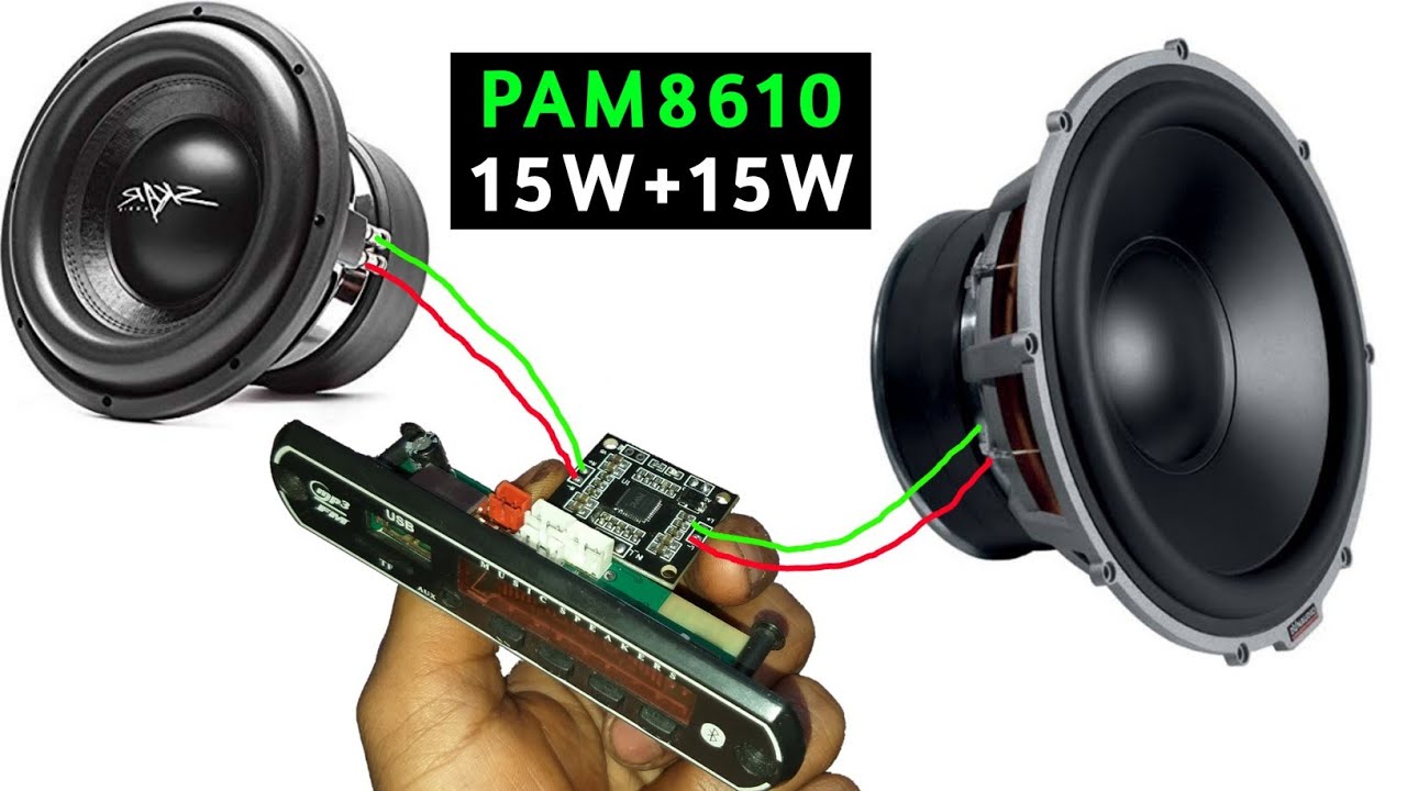Audio Module and 30W Amplifier Board Wiring || You Like Electronic