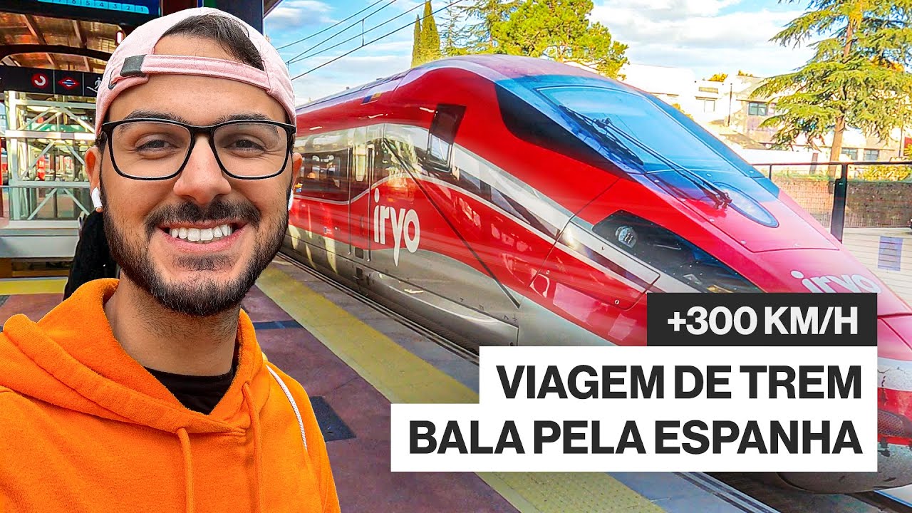 Como é viajar de TREM BALA na ESPANHA? De MADRI a VALÊNCIA depois para Sagunto | Viagem a 300km/h