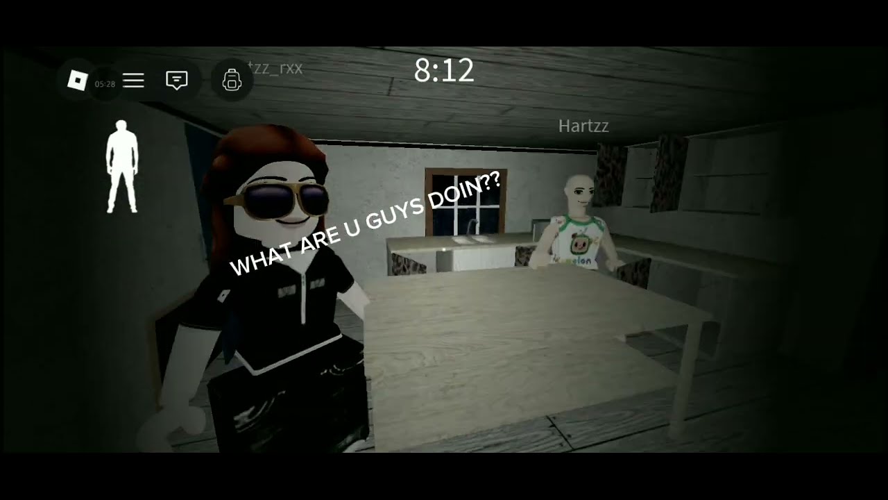 Playing Granny on roblox 