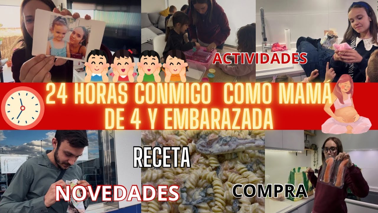 24 HORAS REALES como MAMÁ de 4 y EMBARAZADA 🤰CONOZCO A UNAS SEGUIDORAS✨RECETA🍝HAUL ACTION para NIÑOS