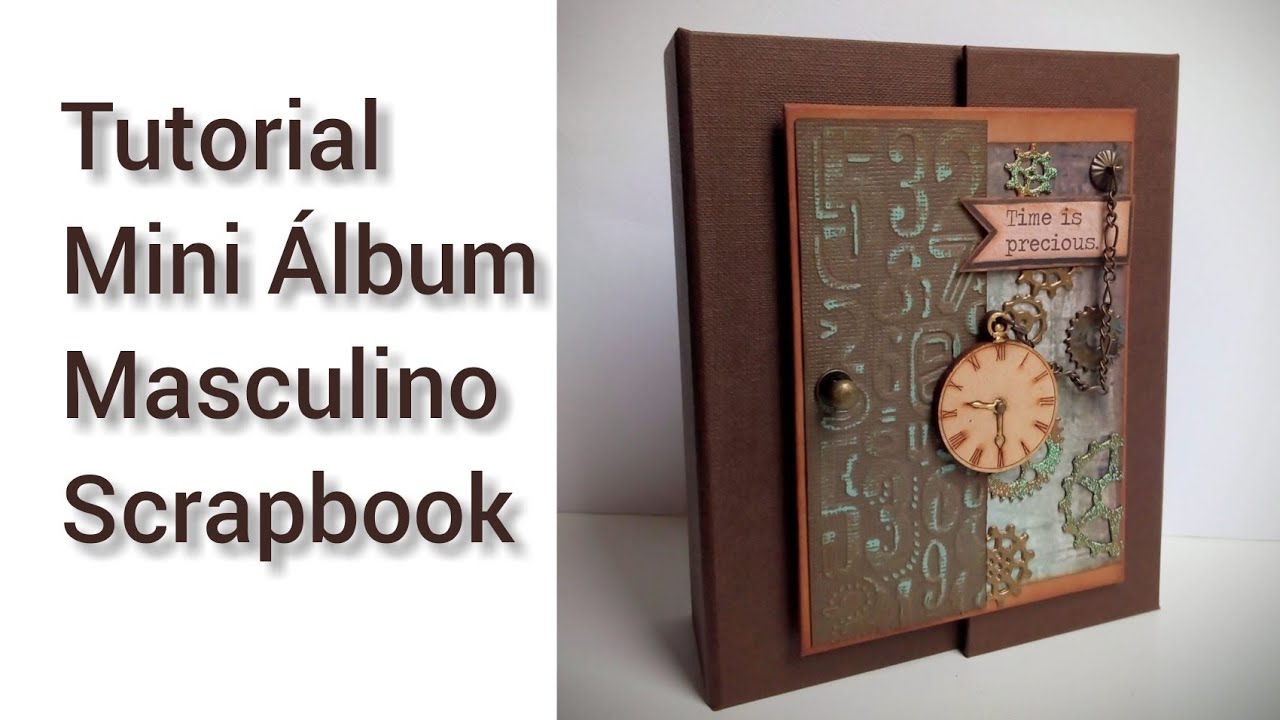 Tutorial Mini Álbum Masculino Scrapbook
