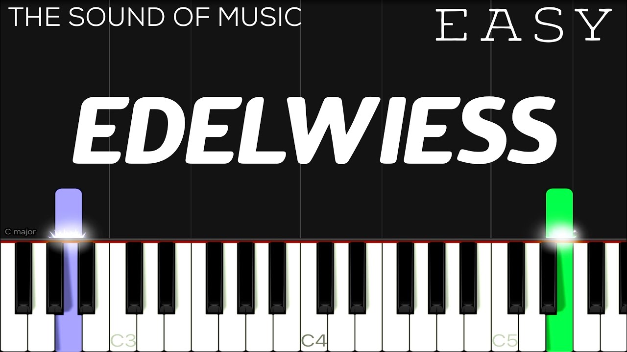Edelweiss from “The Sound Of Music” | EASY Piano Tutorial