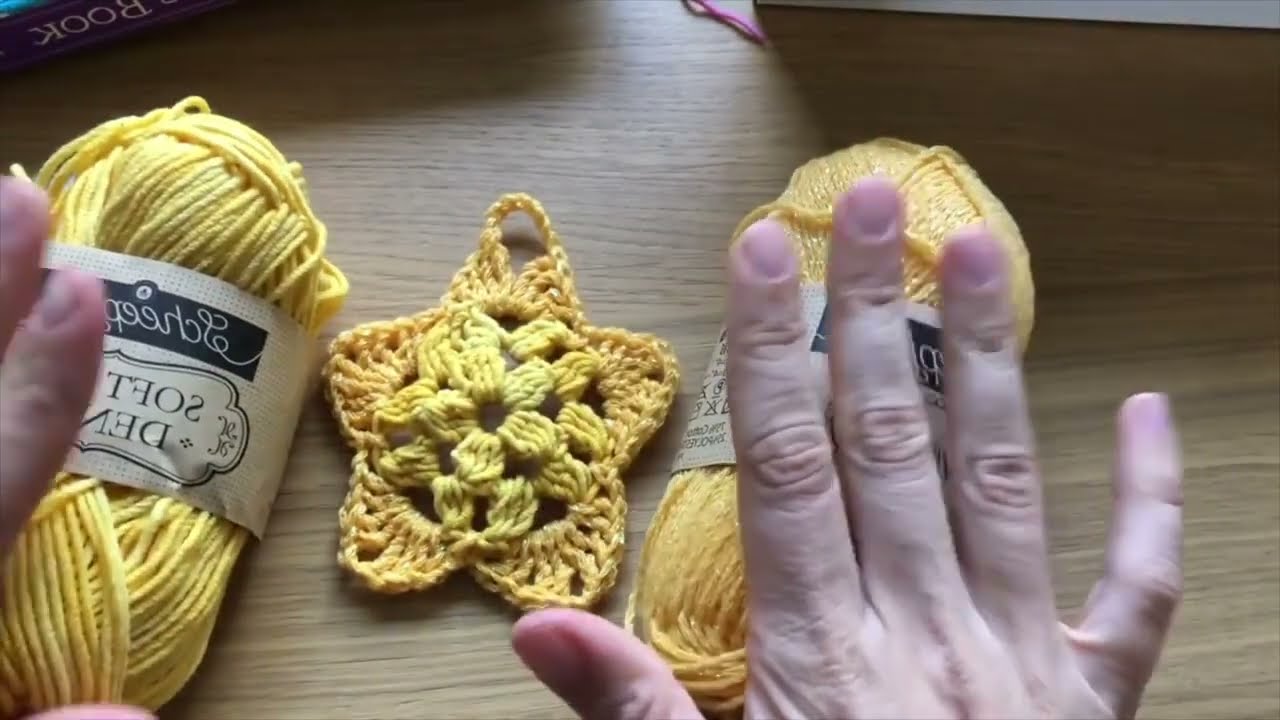 Linkshandig haken: Haak tutorial  ster hanger haken, christmas crochet