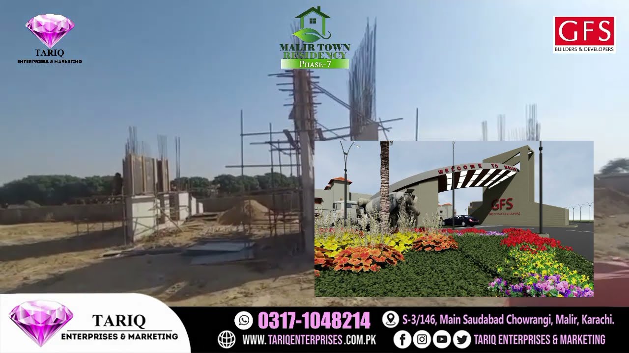Malir Town Residency Phase 7 Opposite Bahria Town Karachi Visit By TARIQ ENTERPRISE & MARKETING #gfs