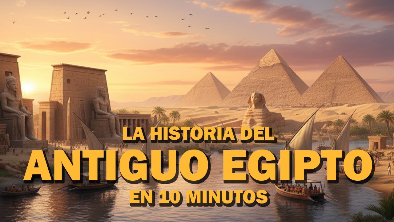 ✅ La HISTORIA del ANTIGUO EGIPTO en 10 minutos | Resumen de La historia de Egipto (1/3)