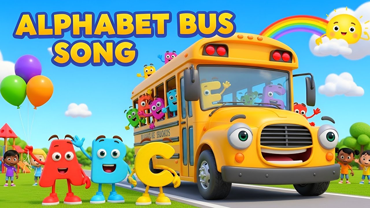  ABC Alphabet Bus Song |ABC Phonics for Toddlers | Learn ABC