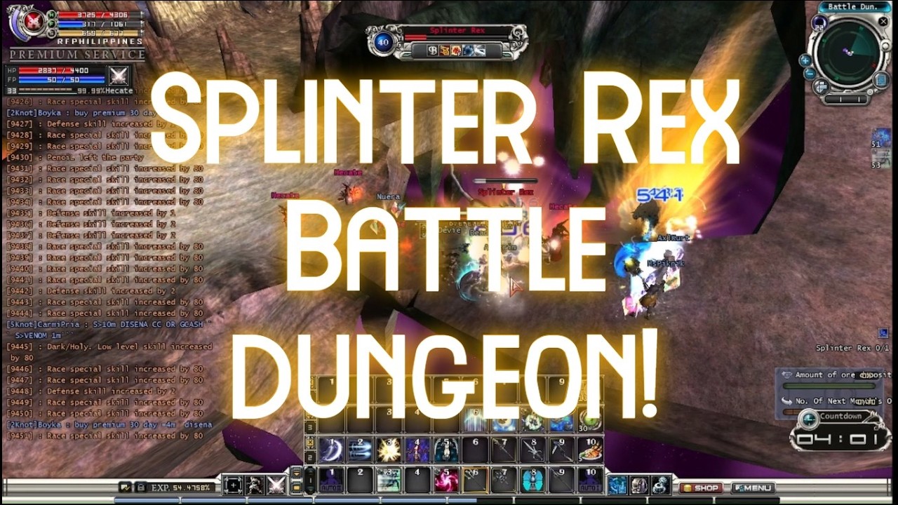 Splinter Battle Dungeon Level 32 RF Online Philippines - Xtian Jovic (Devie)