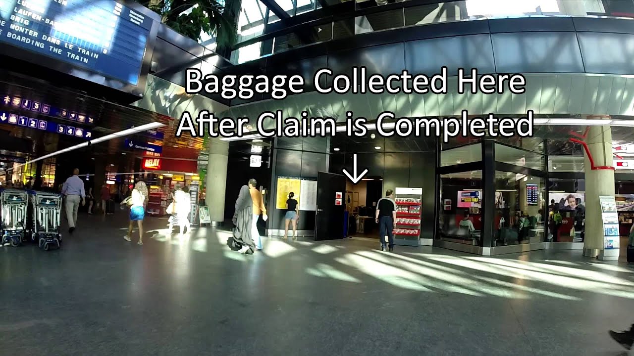Finding the Train Station at Geneva Airport, from the Main Terminal