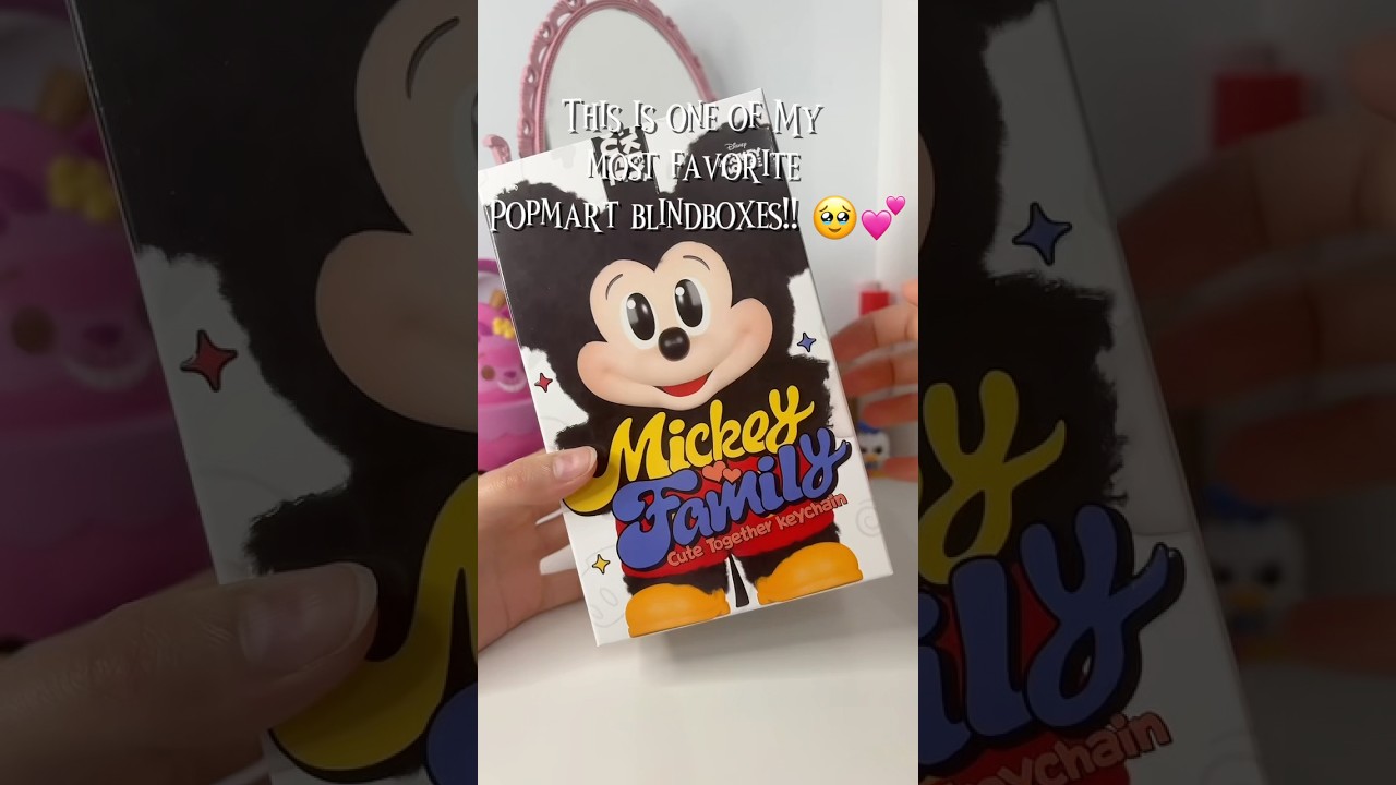 DISNEY MICKEY FAM SECRET HUNT🫣🥹💕#asmr #unboxing #blindbox #disney #popmart #mickeymouse #viral
