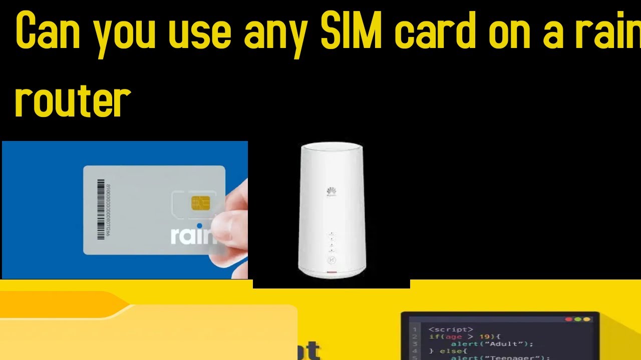 Can you use any SIM card on a rain 5G Huawei CPE router