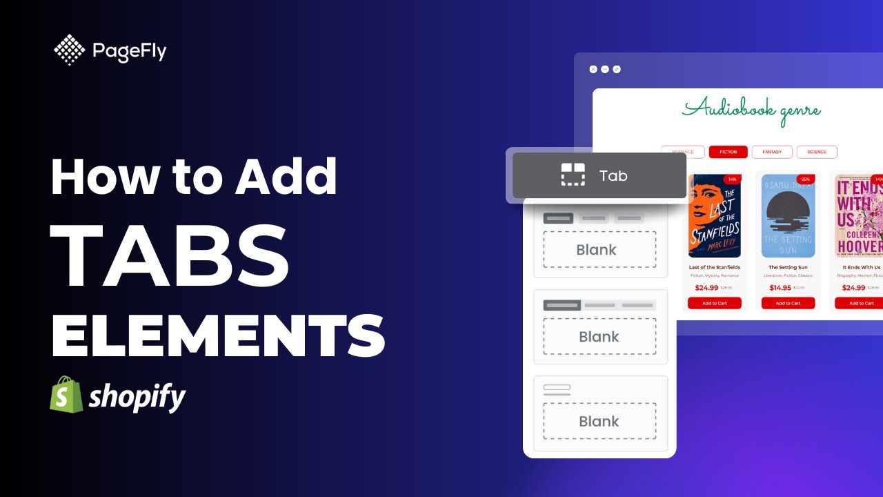 How to Add Tabs to Shopify with PageFly Tabs Element | PageFly Tutorial (Legacy Editor)