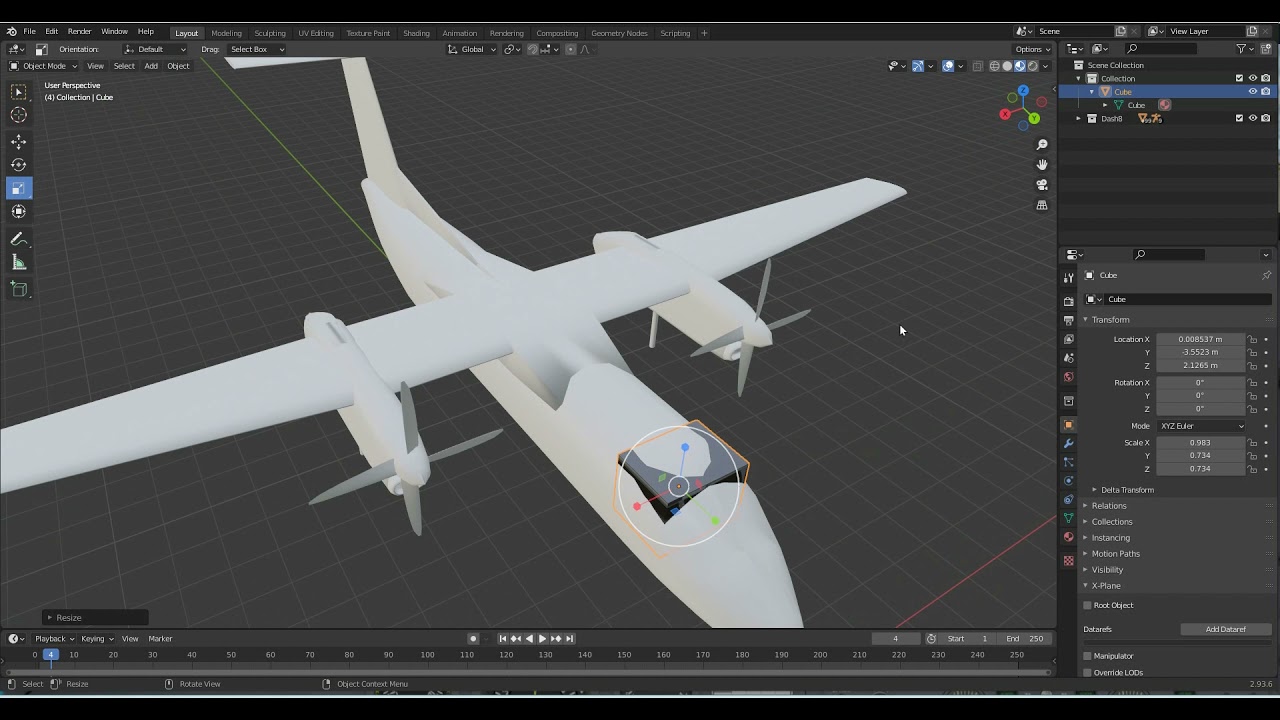 How to Create a 3-D Cockpit for X-Plane 11 Part 7 ~ Resize Panel