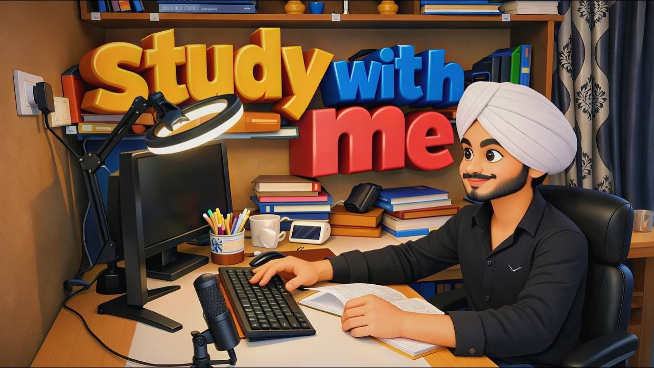 STUDY WITH ME (v) | cozy sound &  pomodoro 60/10🍀✨