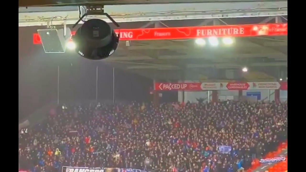 🎵PENNY ARCADE🎵RANGERS FANS AT PITTODRIE ABERDEEN VS GLASGOW RANGERS 2026 UK FOOTBALL MATCH