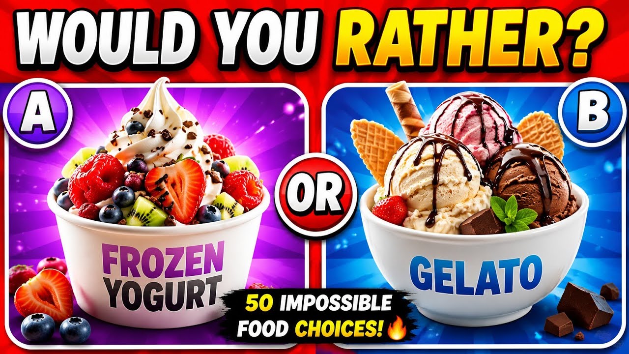 Would You Rather? Food Edition 🍕🥤 | 50 Impossible Food Choices! | QuizNova