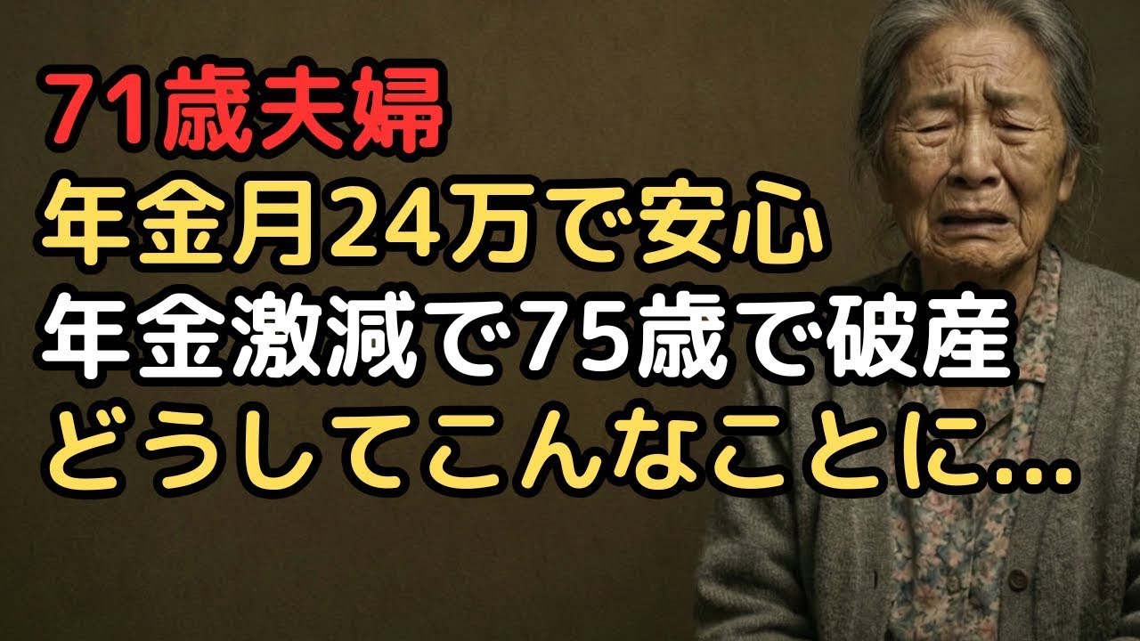 年金月24万円×貯金2500万円「夫婦で90歳まで安心」試算した71歳…手取り12万円＋妻の年金激減＋医療費年120万円で75歳に破綻