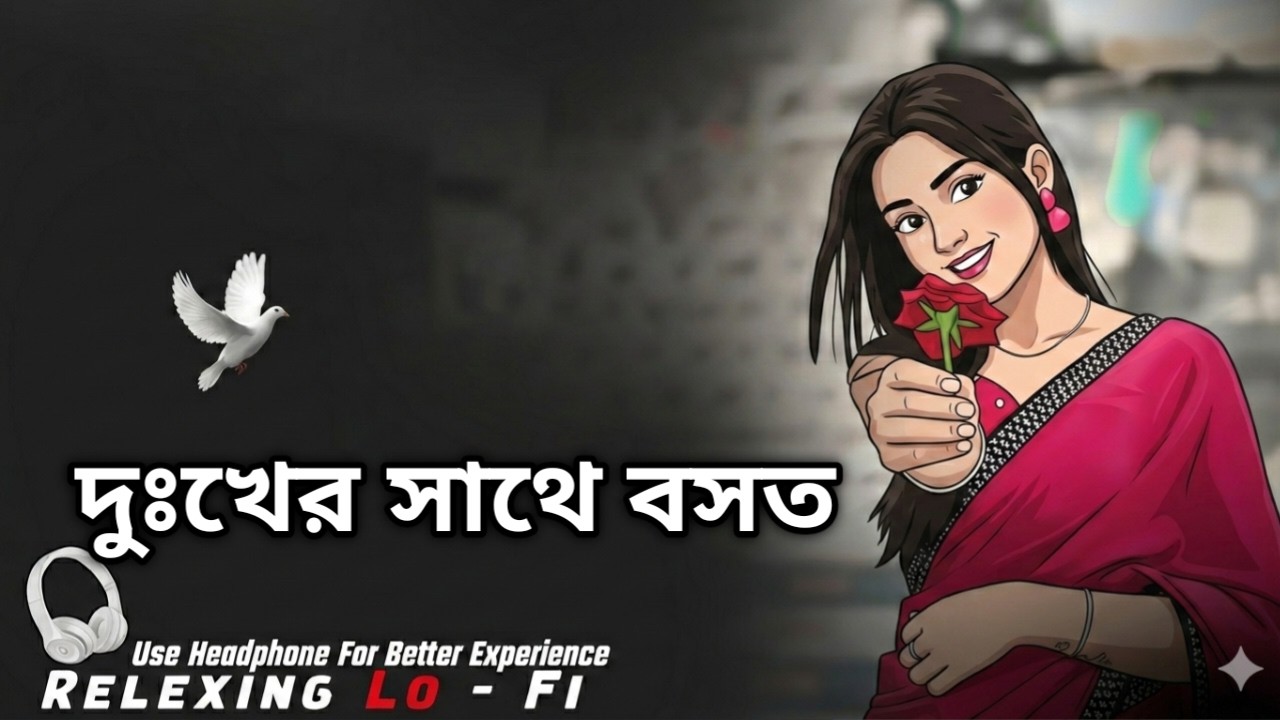 দুঃখের সাথে বসত | Dukkher Sathe Bosot | Relaxing Lofi Music | Bangla Sad Lofi Song