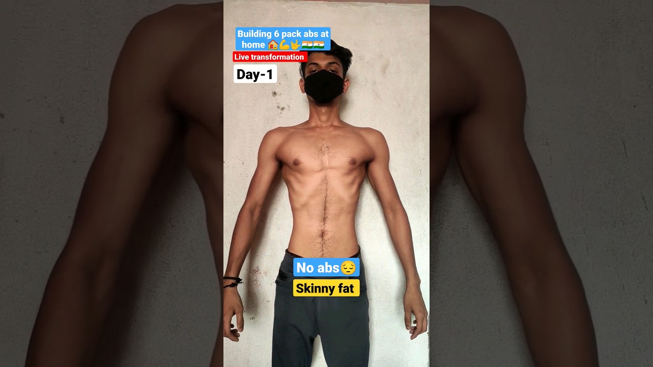 abs transformation 🥵 | skinny fat to six pack abs transformation #abs #bodybuilding#fatloss #shorts