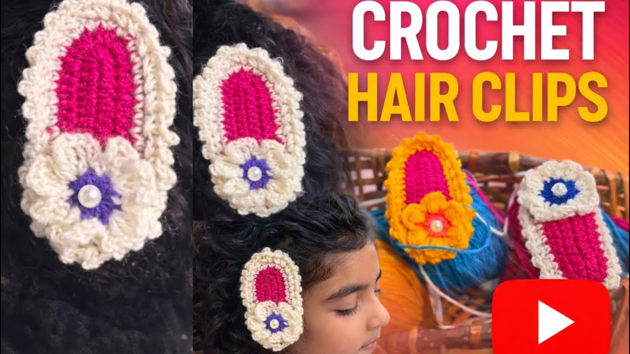 ⚡️💫Beautiful crochet 🧶 clip making 