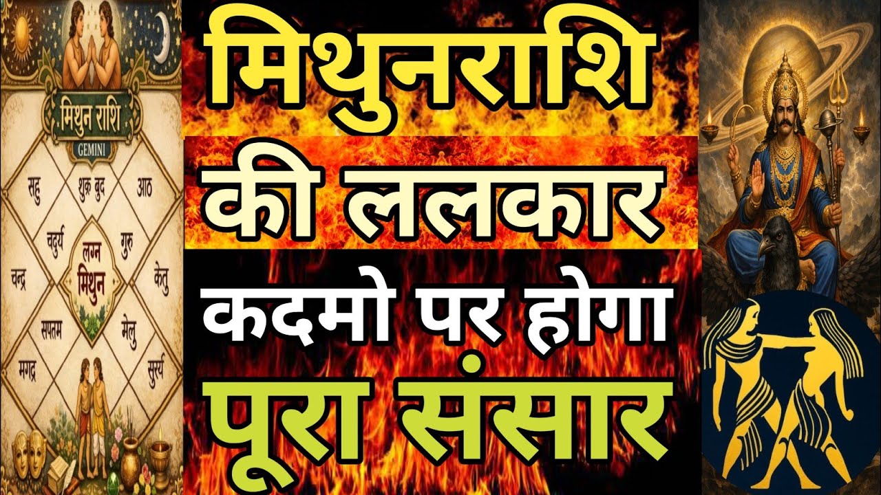 मिथुन राशि की ललकार कदमो पर होगा पूरा संसार #Mithunrashi,#Gemini,#Astrology, 